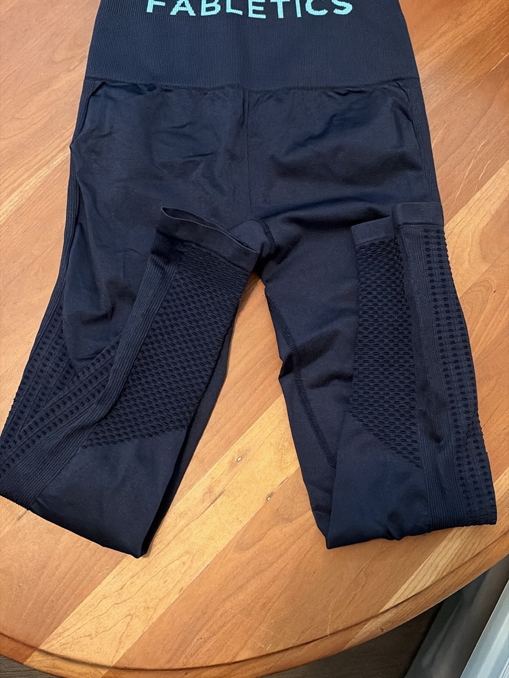 Fabletics Kids Black Seamless Textured Leggings
